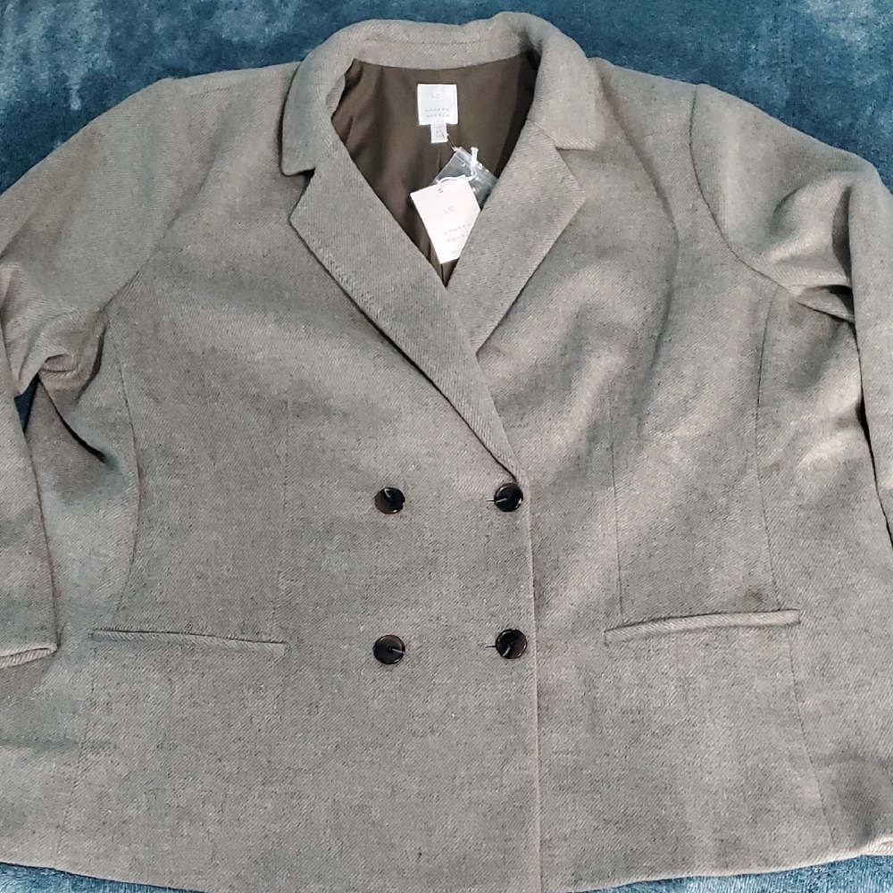 Lauren Conrad Double Breasted Notch Collar Blazer